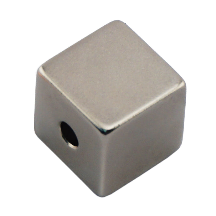 NB007502NS01 Neodymium Block Magnet with hole - Front View