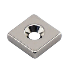 Load image into Gallery viewer, NB001218NCTS Neodymium Countersunk Block Magnet - Front View