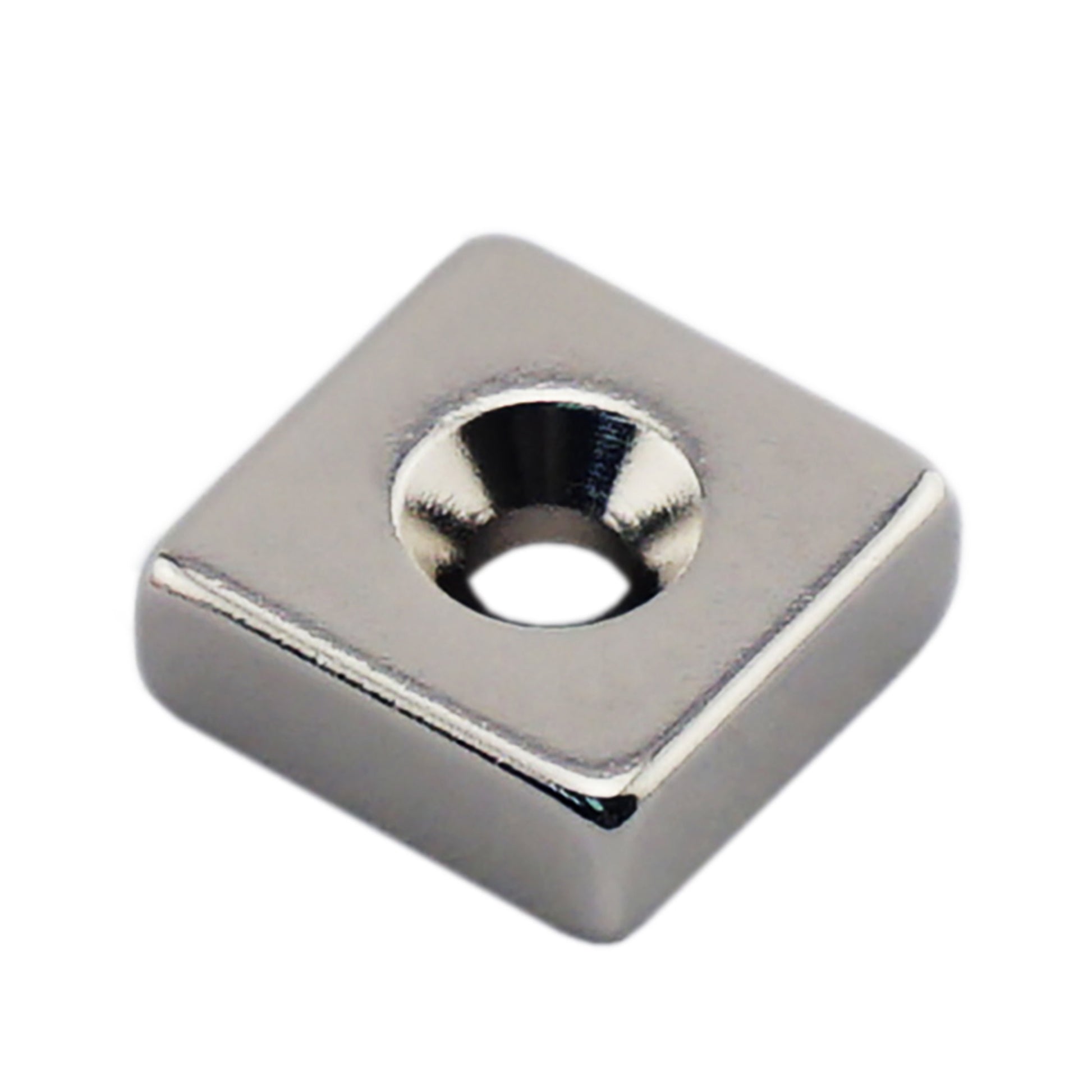 Load image into Gallery viewer, NB001815NCTS Neodymium Countersunk Block Magnet - Front View