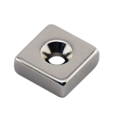 Load image into Gallery viewer, NB001815NCTS Neodymium Countersunk Block Magnet - Front View