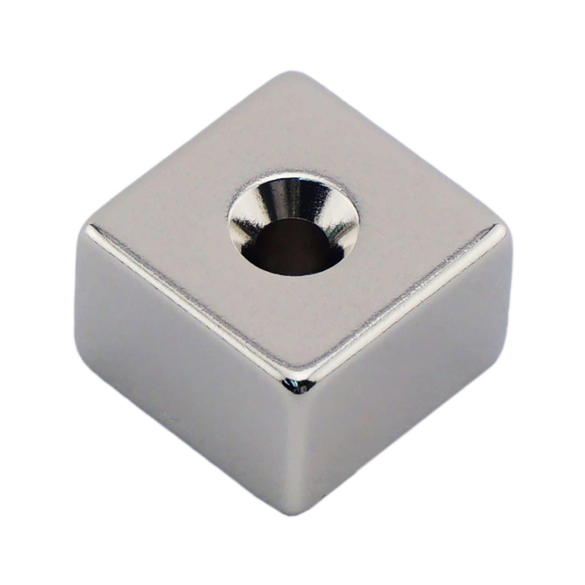 Load image into Gallery viewer, NB005053NCTS Neodymium Countersunk Block Magnet - Front View