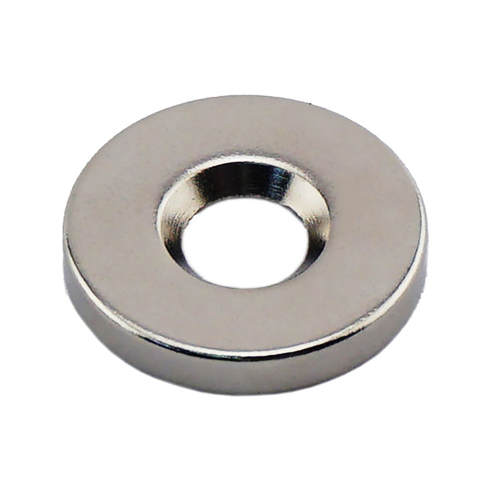 NR005019NCTS Neodymium Countersunk Ring Magnet - Front View