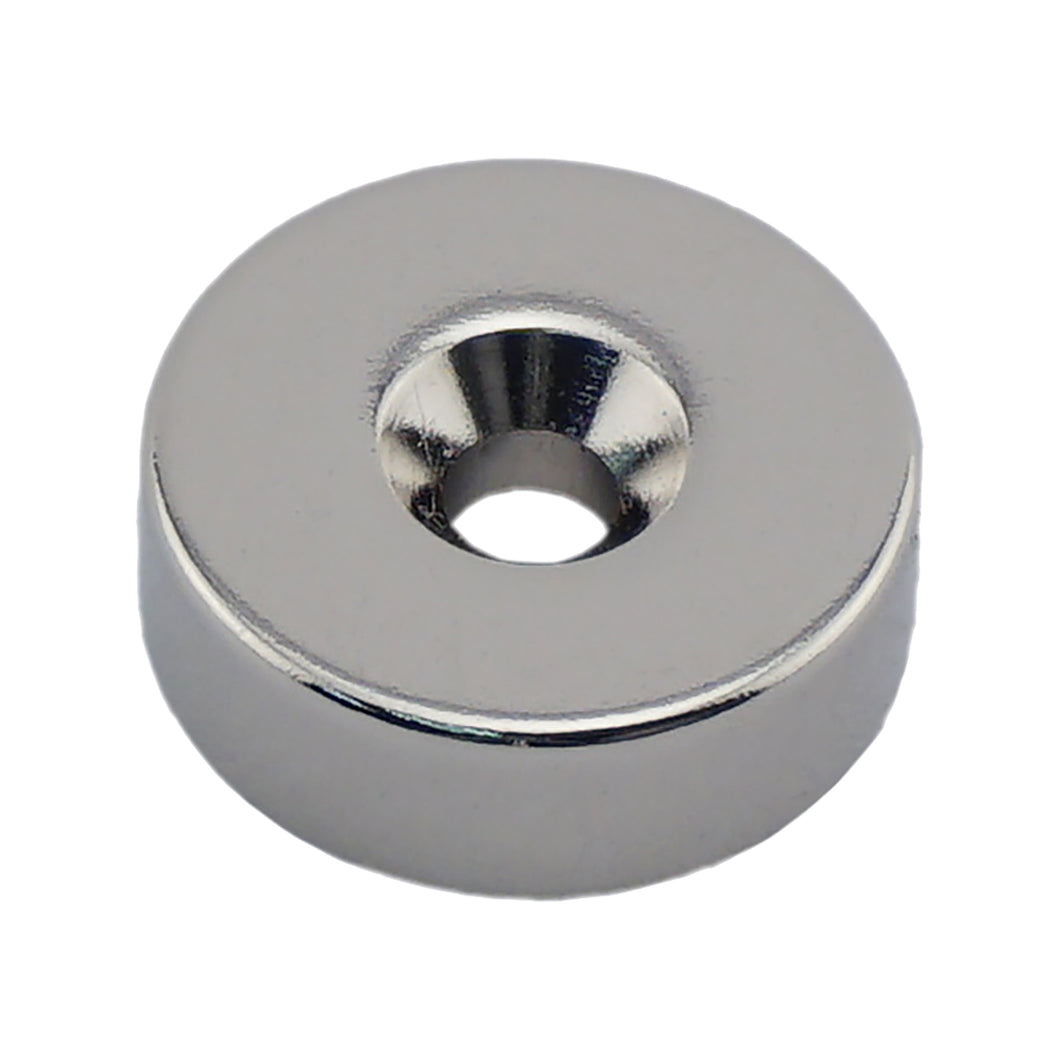 NR007518NCTS Neodymium Countersunk Ring Magnet - Front View