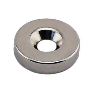NR007519NCTS Neodymium Countersunk Ring Magnet - Front View