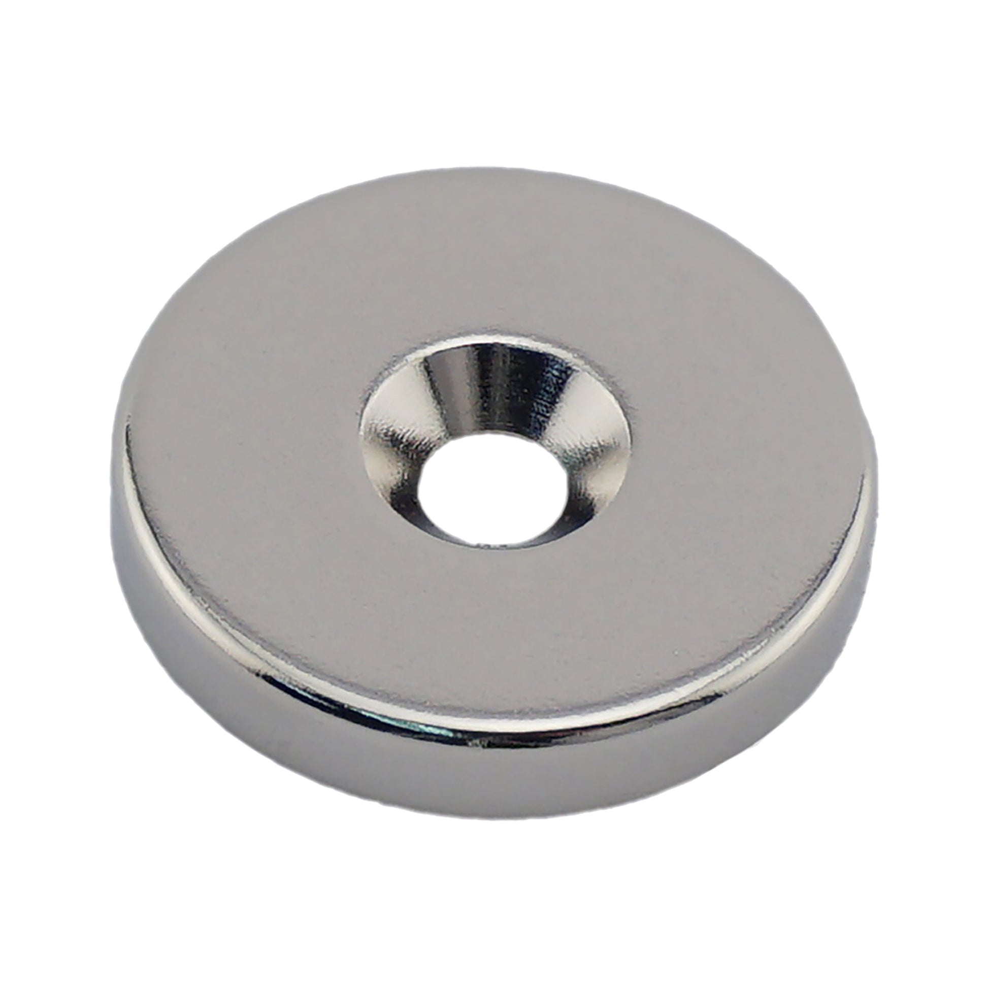 Load image into Gallery viewer, NR010020NCTS Neodymium Countersunk Ring Magnet - Front View