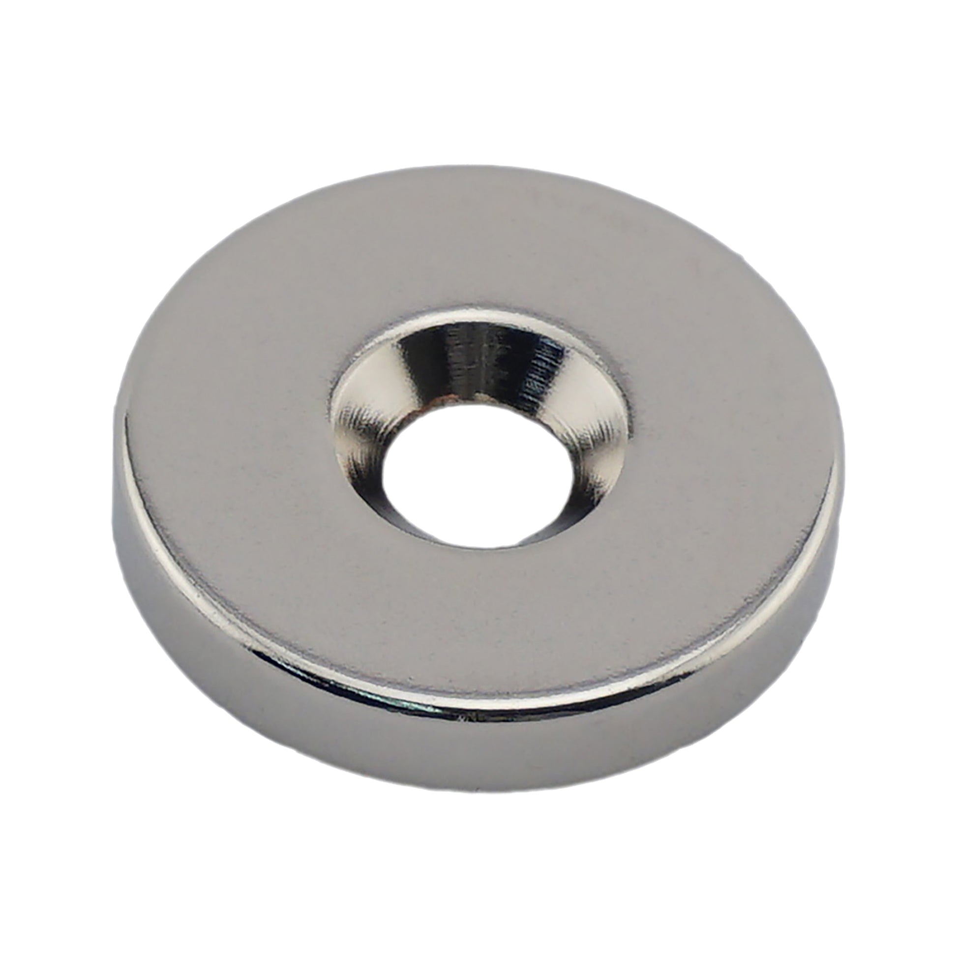 Load image into Gallery viewer, NR010021NCTS Neodymium Countersunk Ring Magnet - Front View