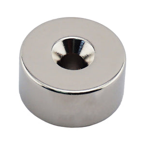 NR010022NCTS Neodymium Countersunk Ring Magnet - Front View