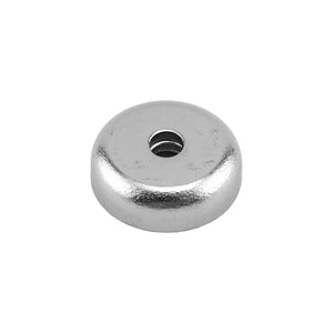 NAC006200NBX Neodymium Countersunk Round Base Assembly - 45 Degree Angle View