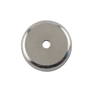 NAC015000NBX Neodymium Countersunk Round Base Assembly - Top View