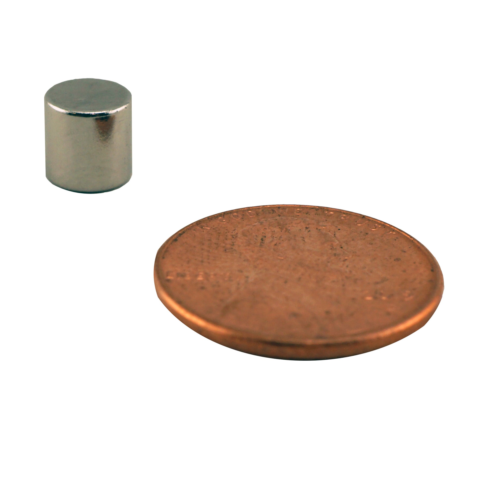 Load image into Gallery viewer, ND002543N Neodymium Disc Magnet - Compared to Penny for Size Reference