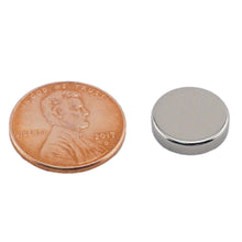 Load image into Gallery viewer, ND005031N Neodymium Disc Magnet - Compared to Penny for Size Reference