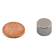 Load image into Gallery viewer, ND005041N Neodymium Disc Magnet - Compared to Penny for Size Reference