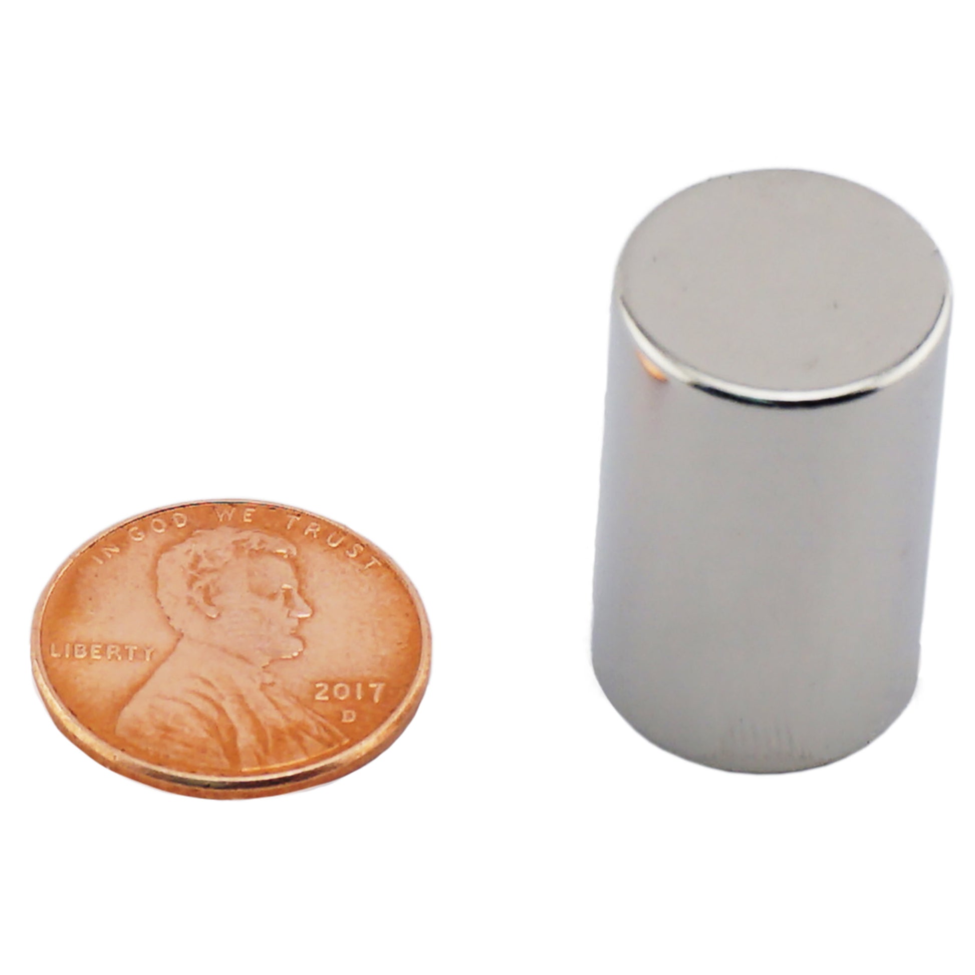 Load image into Gallery viewer, ND006213N Neodymium Disc Magnet - Compared to Penny for Size Reference