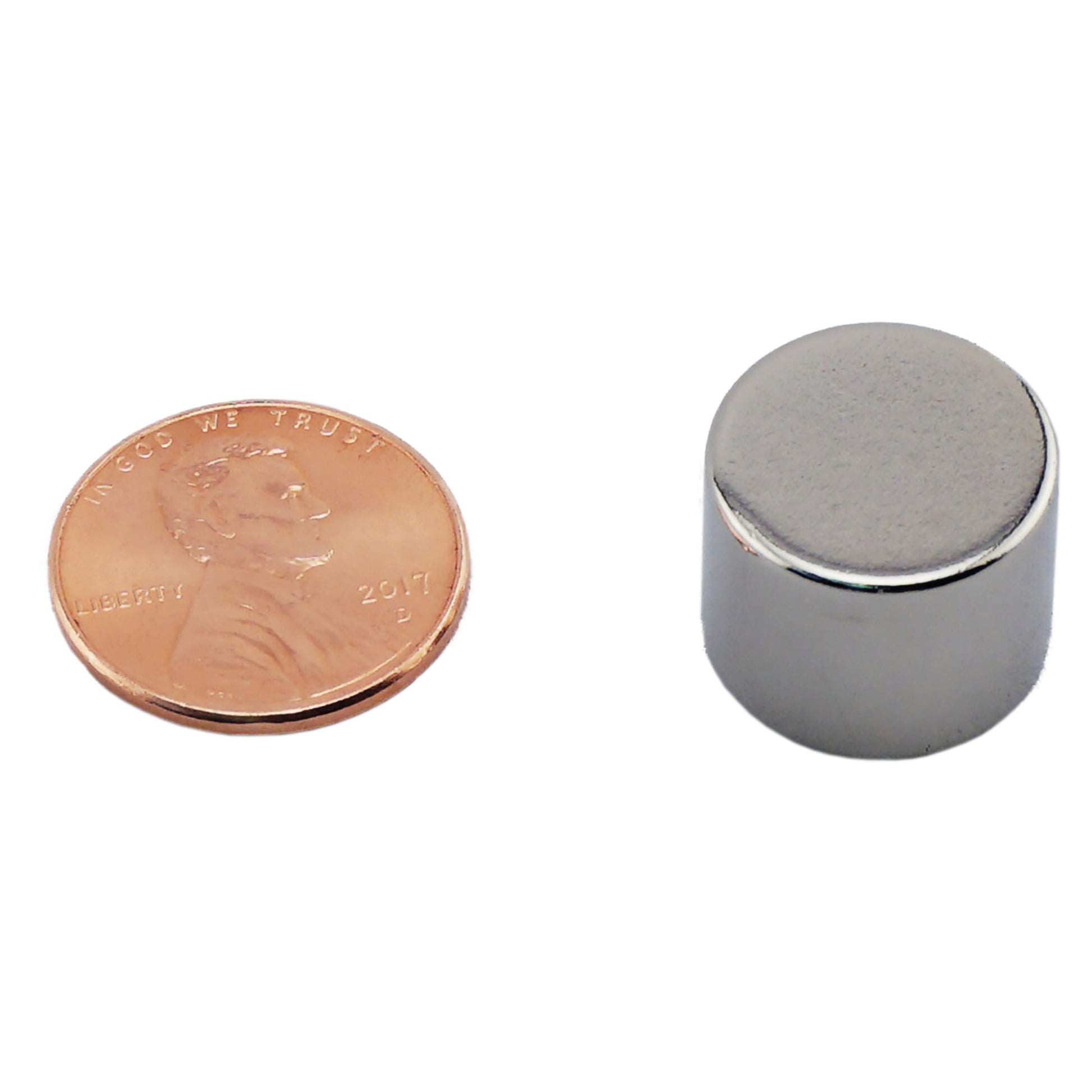 Load image into Gallery viewer, ND006214N Neodymium Disc Magnet - Compared to Penny for Size Reference