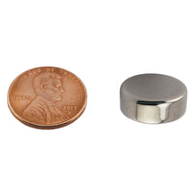 Load image into Gallery viewer, ND006216N Neodymium Disc Magnet - Compared to Penny for Size Reference