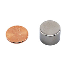 Load image into Gallery viewer, ND006802N Neodymium Disc Magnet - Compared to Penny for Size Reference