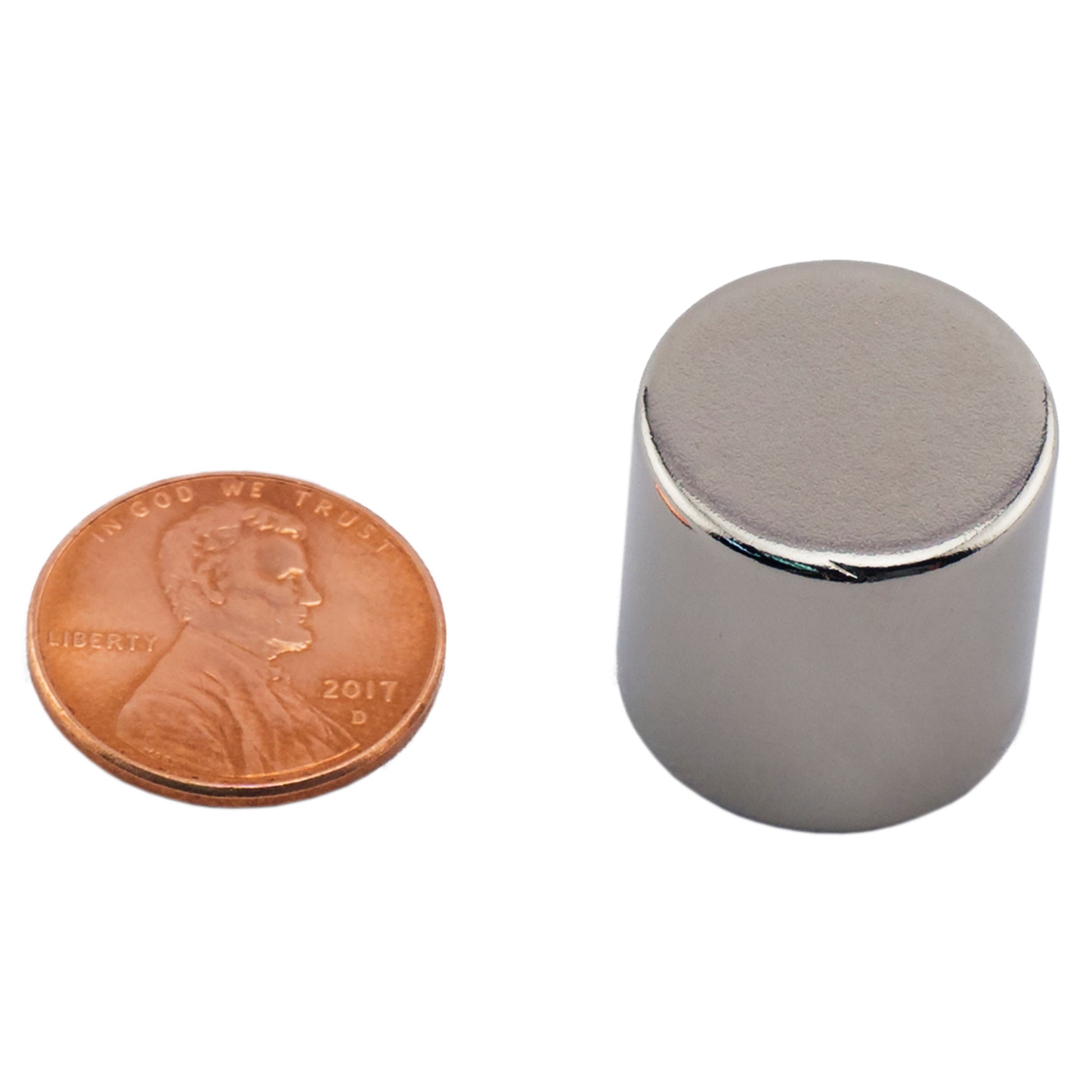 Load image into Gallery viewer, ND007528N Neodymium Disc Magnet - Compared to Penny for Size Reference