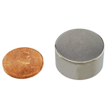 Load image into Gallery viewer, ND008706N Neodymium Disc Magnet - Compared to Penny for Size Reference