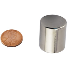Load image into Gallery viewer, ND008712N Neodymium Disc Magnet - Compared to Penny for Size Reference