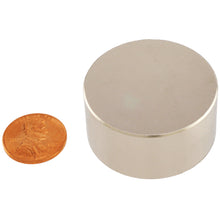Load image into Gallery viewer, ND015010N Neodymium Disc Magnet - Compared to Penny for Size Reference