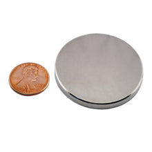 Load image into Gallery viewer, ND016201N Neodymium Disc Magnet - Compared to Penny for Size Reference