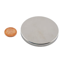 Load image into Gallery viewer, ND022501N Neodymium Disc Magnet - Compared to Penny for Size Reference