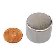 Load image into Gallery viewer, ND030N-35 Neodymium Disc Magnet - Compared to Penny for Size Reference
