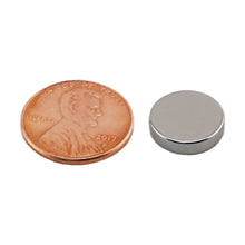 Load image into Gallery viewer, ND103N-35 Neodymium Disc Magnet - Compared to Penny for Size Reference