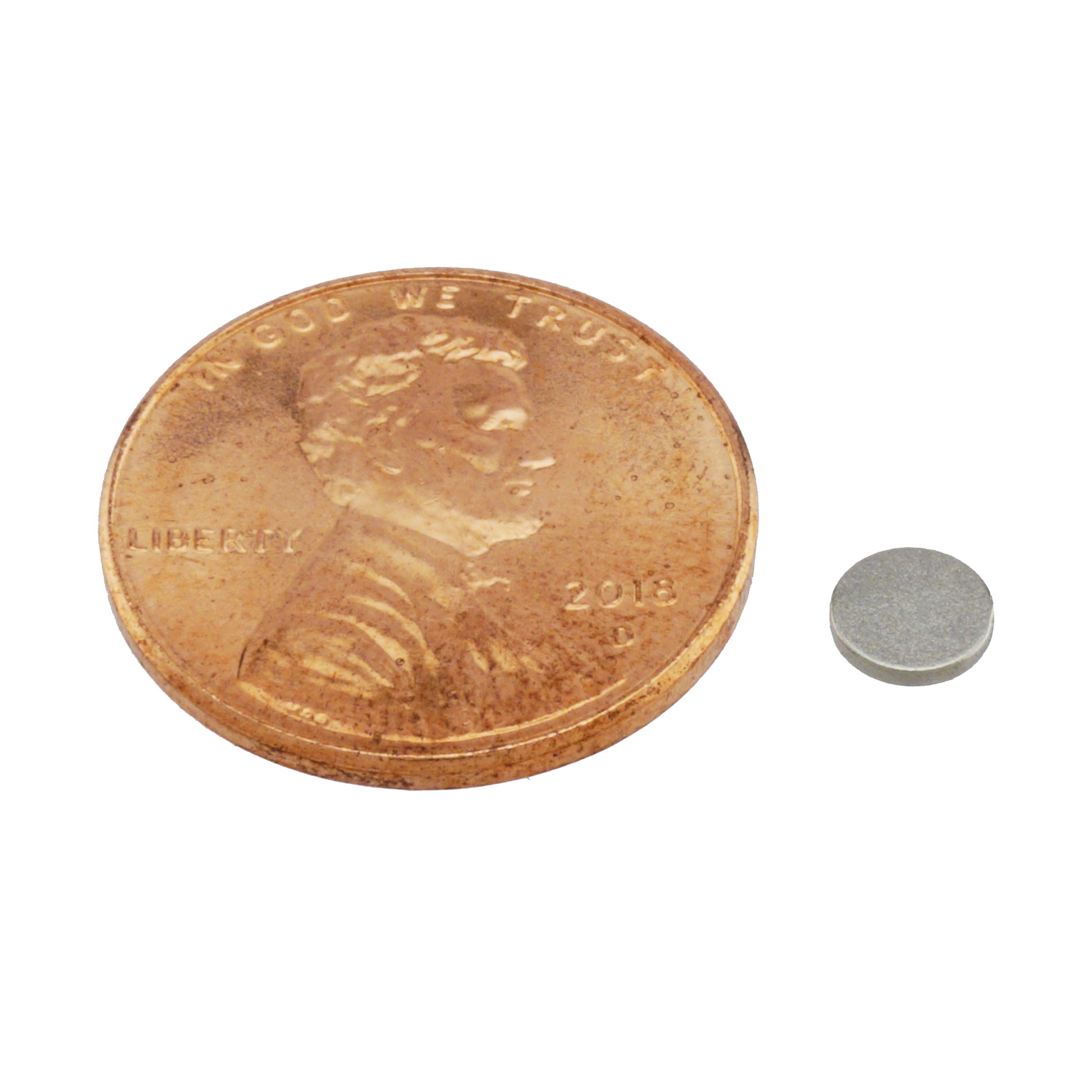 Load image into Gallery viewer, ND18703N-35 Neodymium Disc Magnet - Compared to Penny for Size Reference