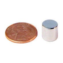 Load image into Gallery viewer, ND2012N-35 Neodymium Disc Magnet - Compared to Penny for Size Reference