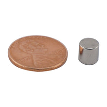 Load image into Gallery viewer, ND45-1212N Neodymium Disc Magnet - Compared to Penny for Size Reference