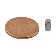 Load image into Gallery viewer, ND45-1225N Neodymium Disc Magnet - Compared to Penny for Size Reference