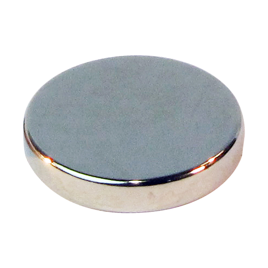 ND45-1X18N Neodymium Disc Magnet - 45 Degree Angle View