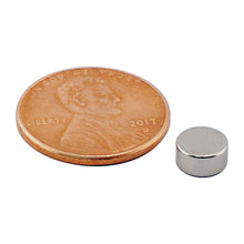 Load image into Gallery viewer, ND45-2512N Neodymium Disc Magnet - Compared to Penny for Size Reference