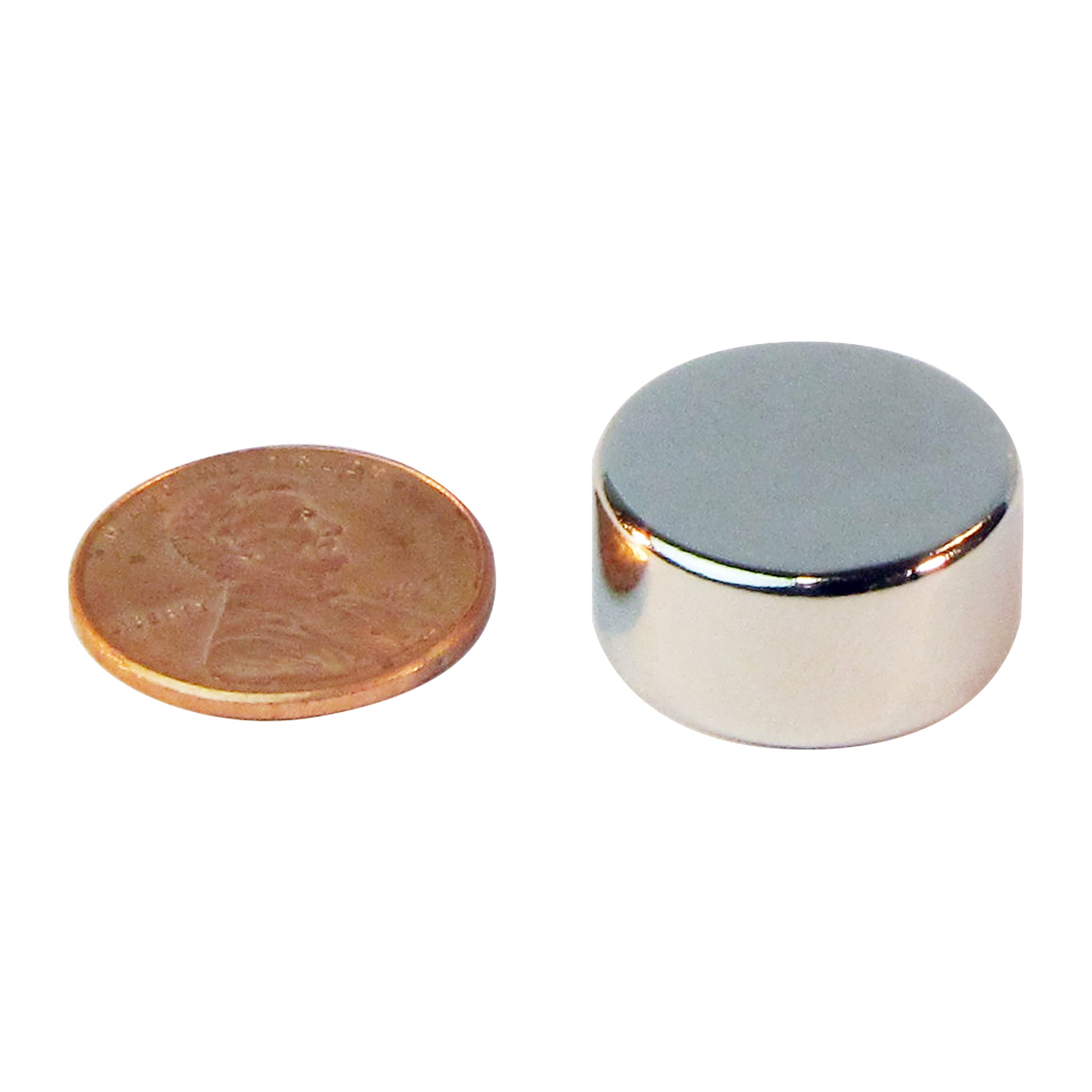 Load image into Gallery viewer, ND45-7537N Neodymium Disc Magnet - Compared to Penny for Size Reference