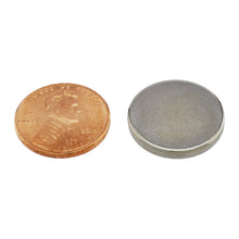 Load image into Gallery viewer, ND6006N-35 Neodymium Disc Magnet - Compared to Penny for Size Reference