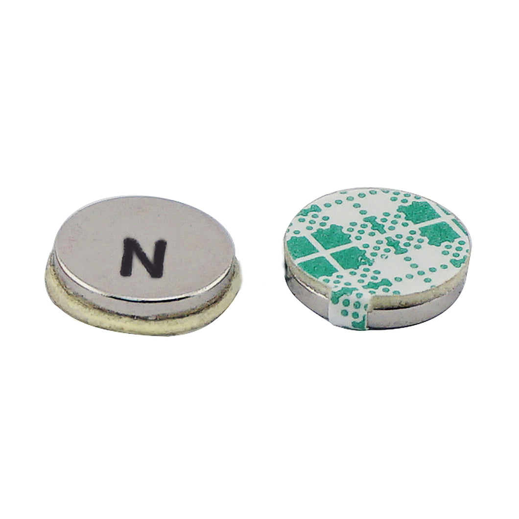FSND37N Neodymium Disc Magnet with Adhesive - Front View
