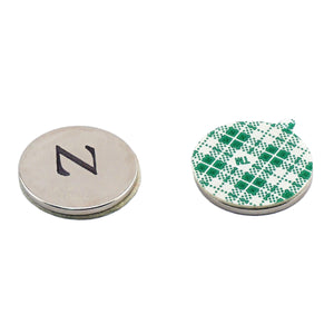 FSND75N Neodymium Disc Magnet with Adhesive - Front View