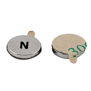 FTND37N Neodymium Disc Magnet with Adhesive - Front View