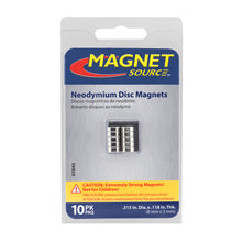 Load image into Gallery viewer, 07045 Neodymium Disc Magnets (10pk) - Packaging