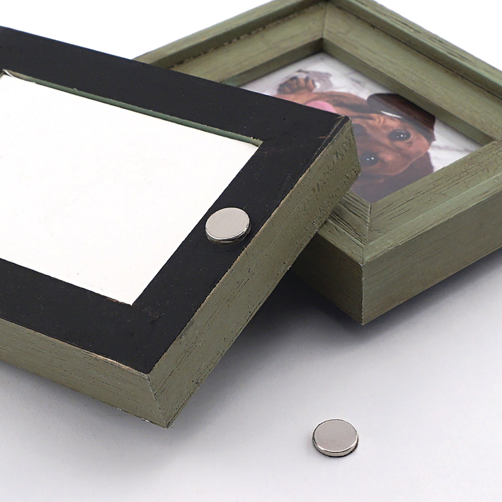Load image into Gallery viewer, 07526 Neodymium Disc Magnets with Adhesive (12pk) - In Use