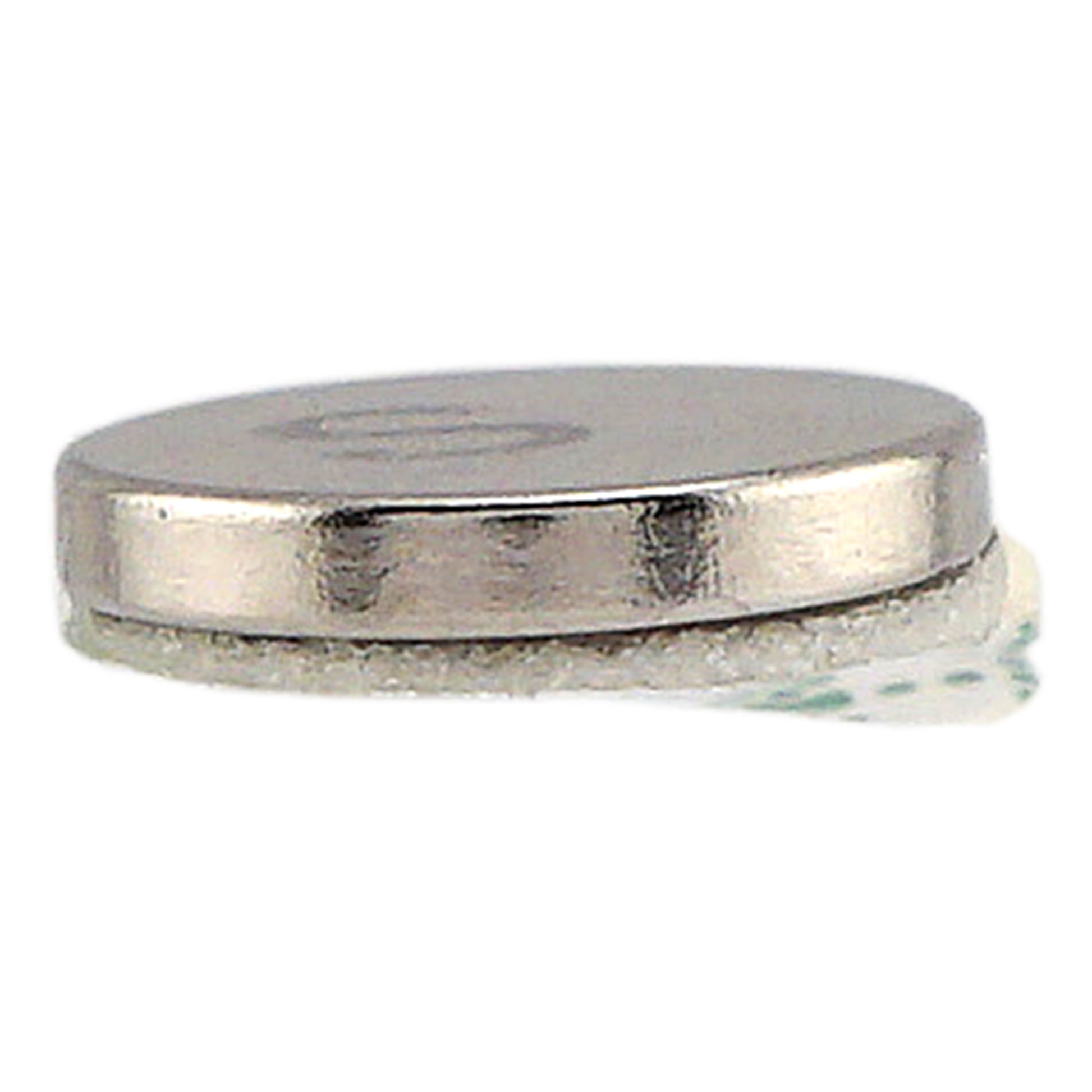 Load image into Gallery viewer, 07526 Neodymium Disc Magnets with Adhesive (12pk) - Side View