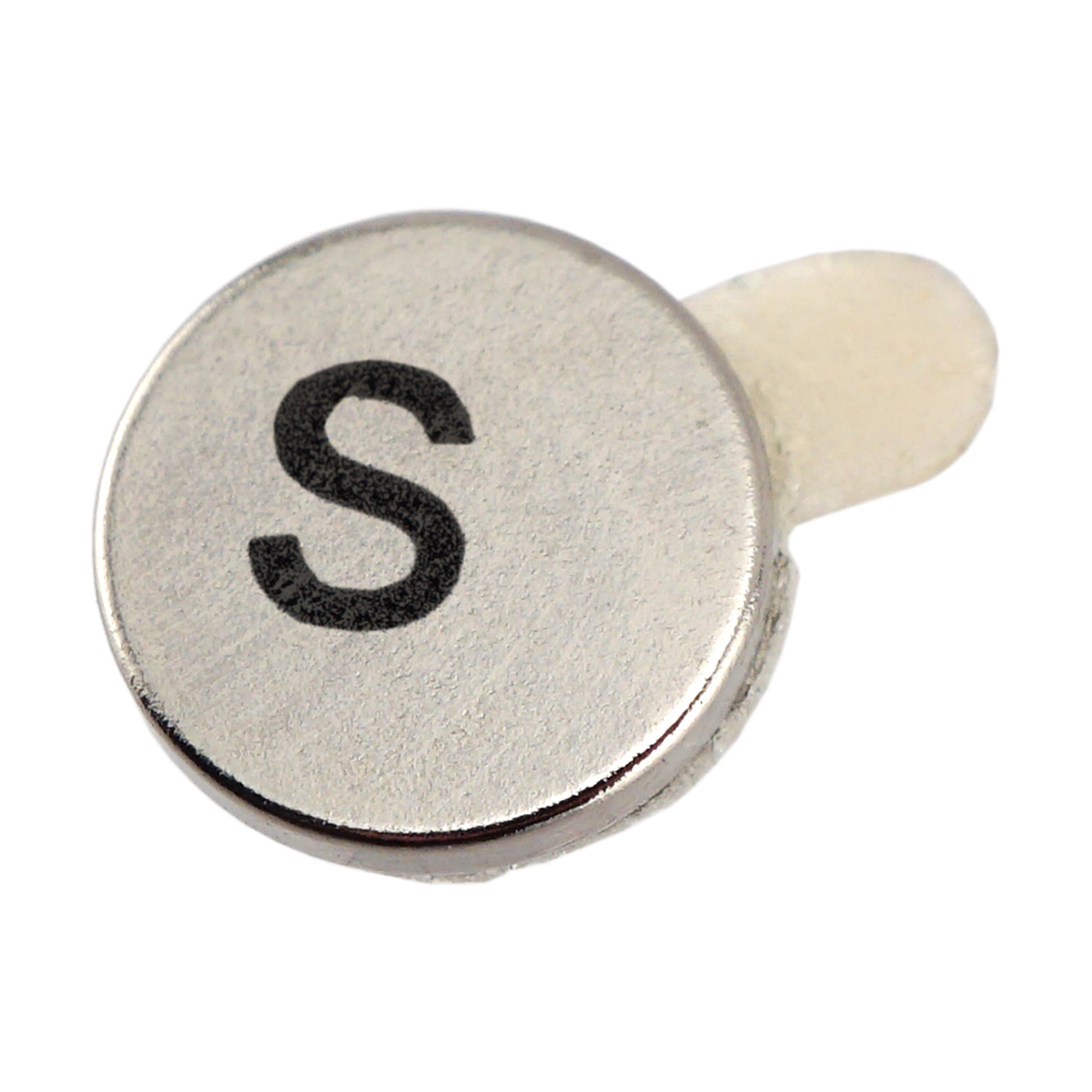 Load image into Gallery viewer, 07526 Neodymium Disc Magnets with Adhesive (12pk) - Top View