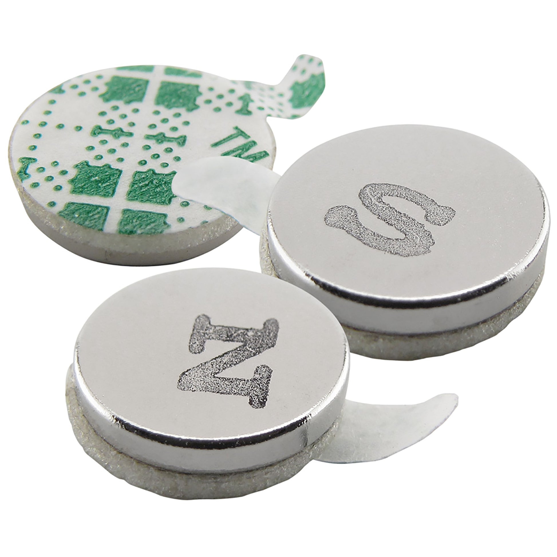 Load image into Gallery viewer, 07526 Neodymium Disc Magnets with Adhesive (12pk) - In Use