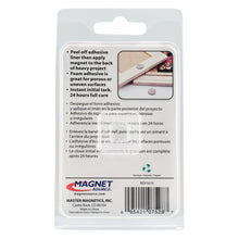 Load image into Gallery viewer, 07528 Neodymium Disc Magnets with Adhesive (5pk) - Back of Packaging