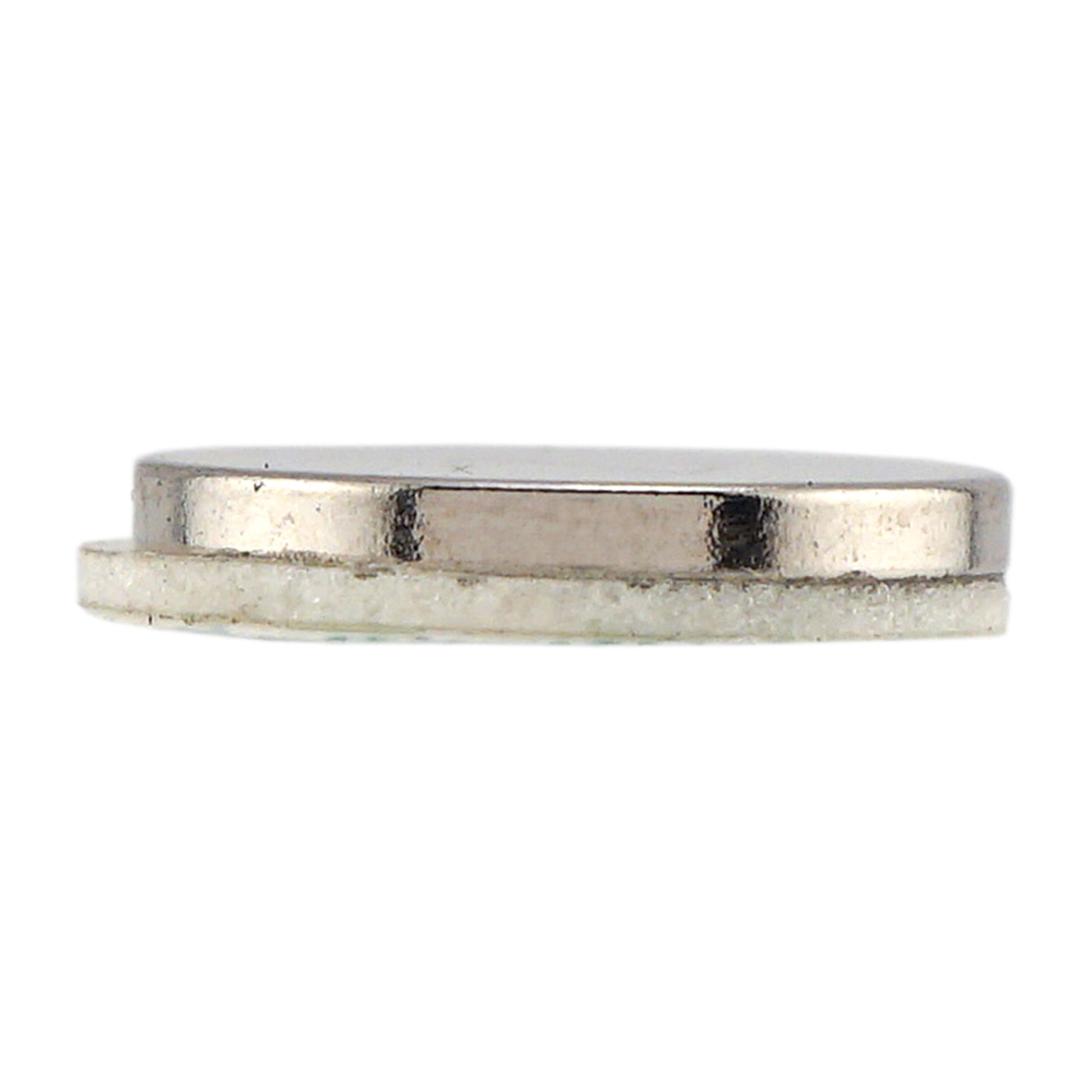 Load image into Gallery viewer, 07527 Neodymium Disc Magnets with Adhesive (8pk) - Side View