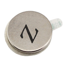 Load image into Gallery viewer, 07527 Neodymium Disc Magnets with Adhesive (8pk) - Top View
