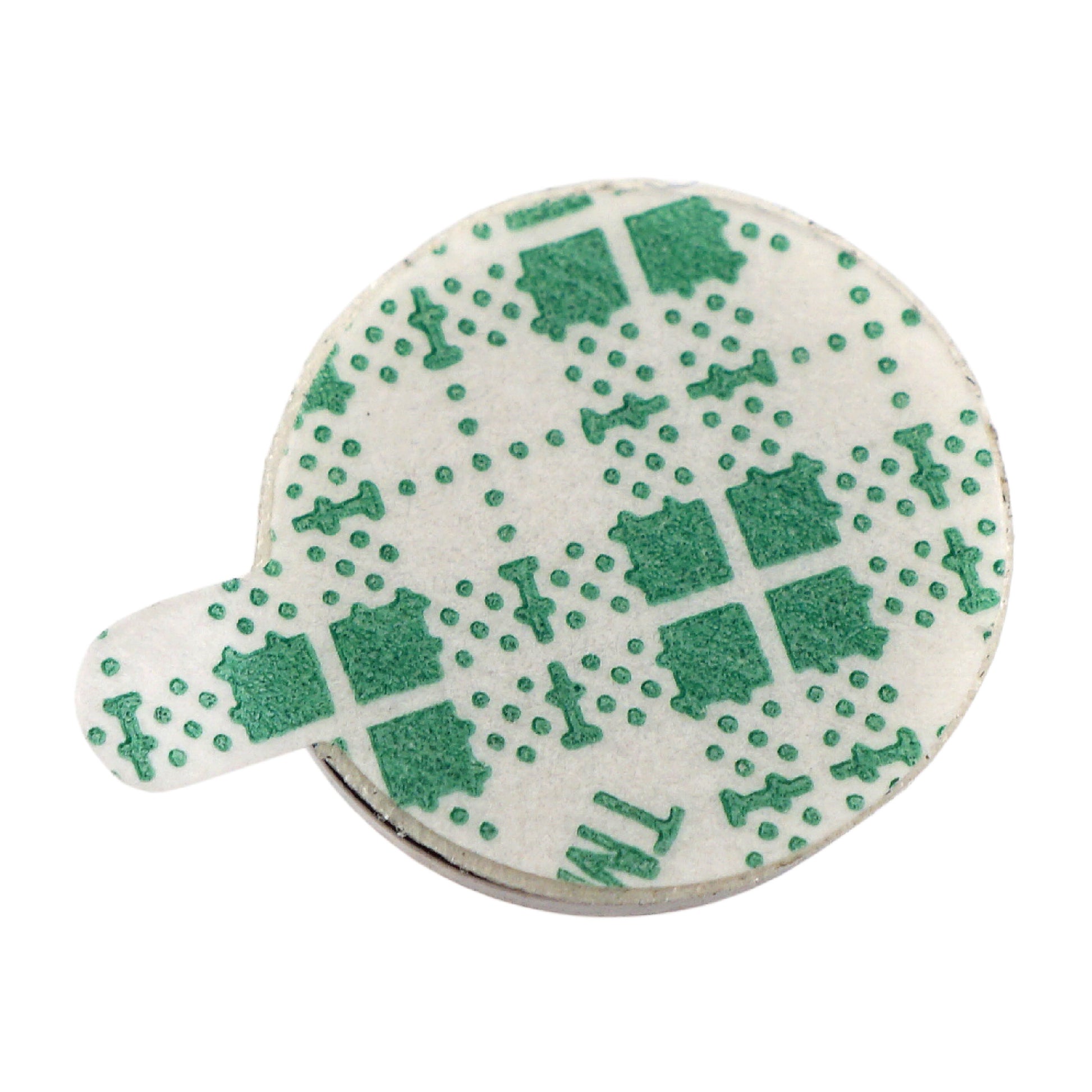 Load image into Gallery viewer, 07527 Neodymium Disc Magnets with Adhesive (8pk) - Bottom View