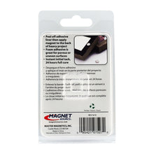 Load image into Gallery viewer, 07527 Neodymium Disc Magnets with Adhesive (8pk) - Back of Packaging