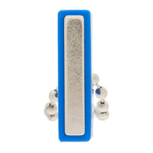Load image into Gallery viewer, KCMB-BULK Neodymium Key Chain Magnet with Logo, Blue - Top View